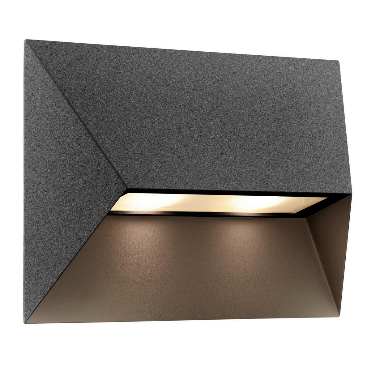 AUSSENWANDLEUCHTE Pontio 19/9/27 cm  - Schwarz, Design, Metall (19/9/27cm) - Nordlux