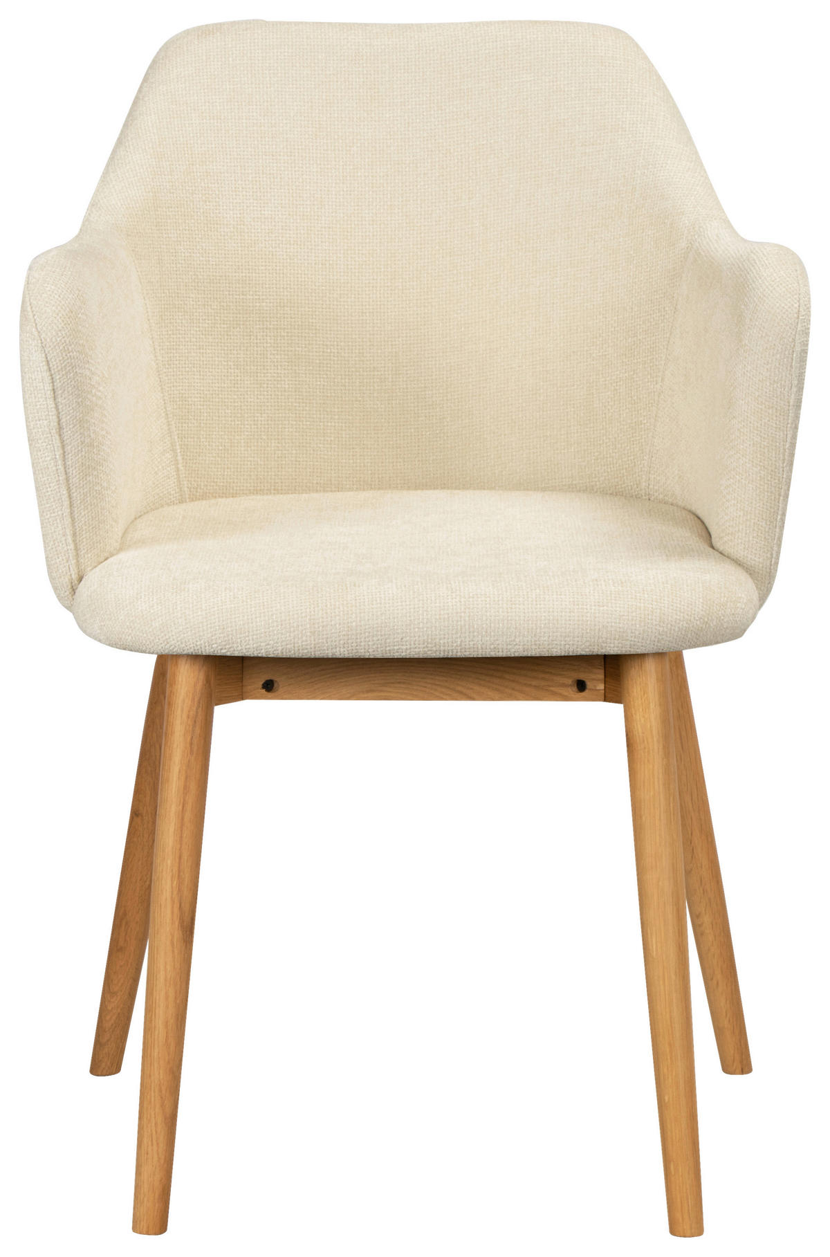 ARMLEHNSTUHL in Holz, Textil Naturfarben, Beige  - Beige/Naturfarben, MODERN, Holz/Textil (55/82/57cm) - Livetastic