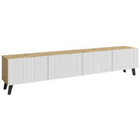 LOWBOARD  in 190/40/32 cm  - Weiss/Schwarz, Trend, Holzwerkstoff/Kunststoff (190/40/32cm) - Livetastic