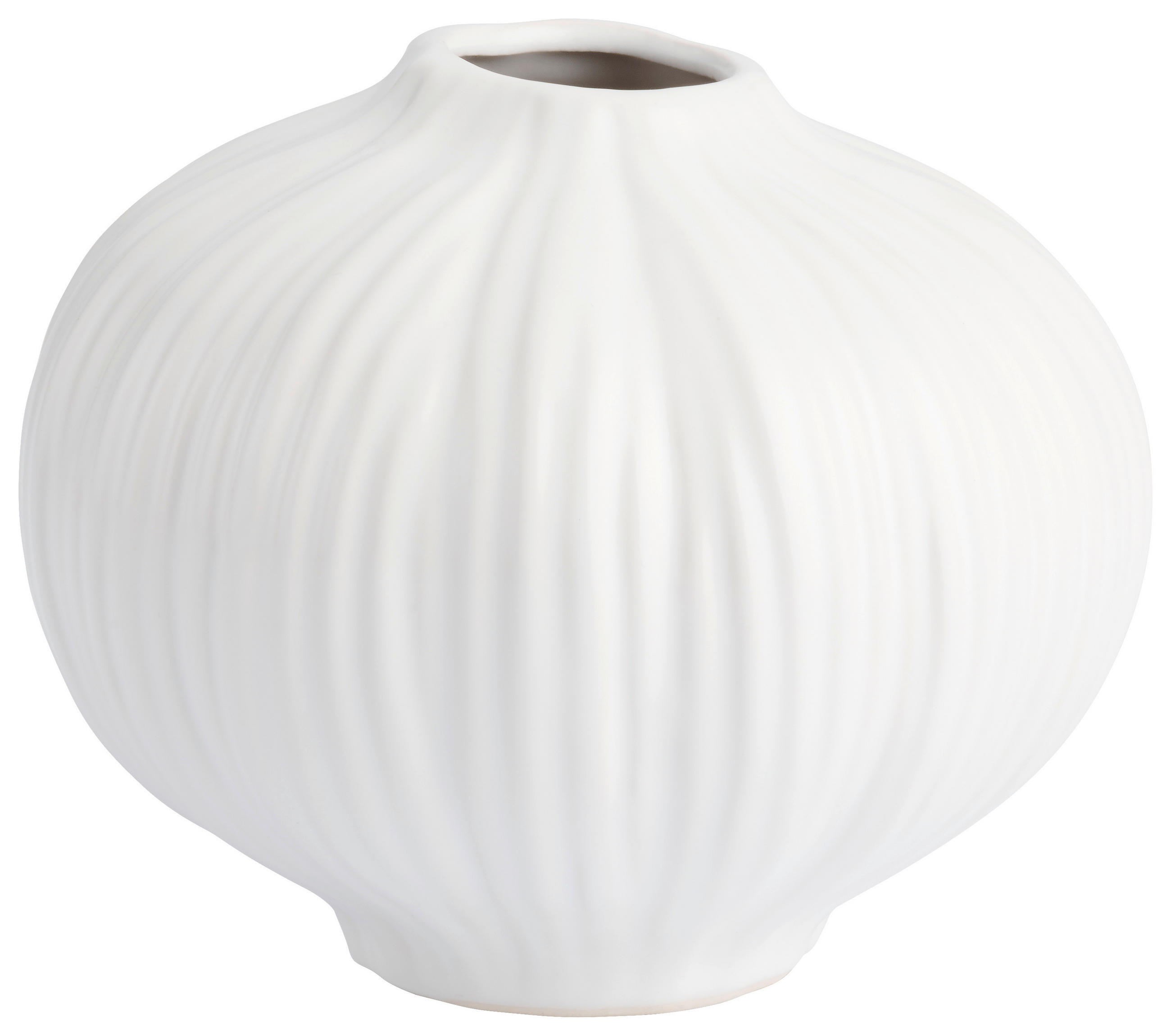 VAZA   16,5/15/16,5 cm   keramika   - bijela, Basics, keramika (16,5/15/16,5cm) - Ambia Home