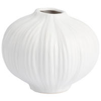 VAZA    16,5/15/16,5 cm   keramika  - bela, Osnovno, keramika (16,5/15/16,5cm) - Ambia Home