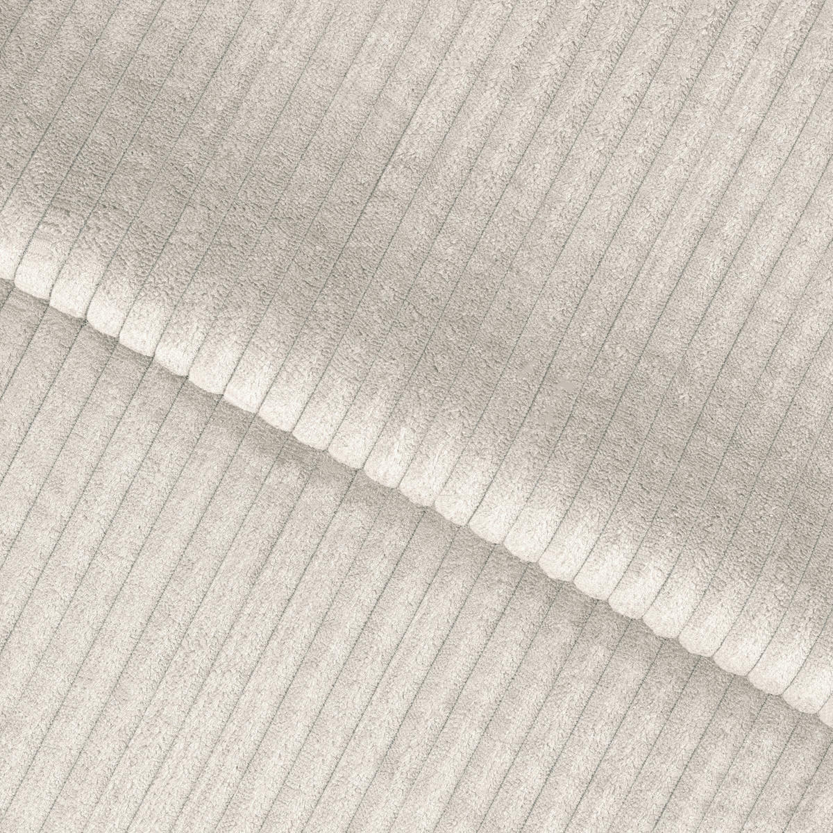 RÉCAMIERE Cord Beige  - Beige/Schwarz, Design, Kunststoff/Textil (214/77/82cm) - MID.YOU