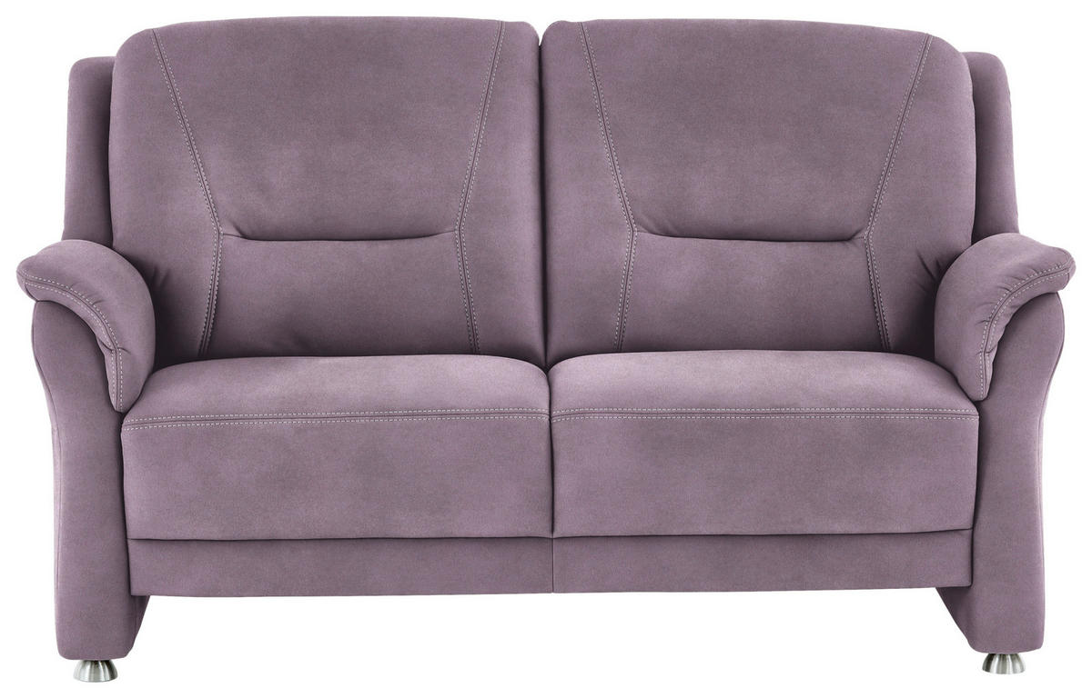 2,5-SITZER  in Mikrofaser Lila, Flieder  - Beige/Lila, KONVENTIONELL, Textil/Metall (172/100/89cm) - Beldomo Comfort