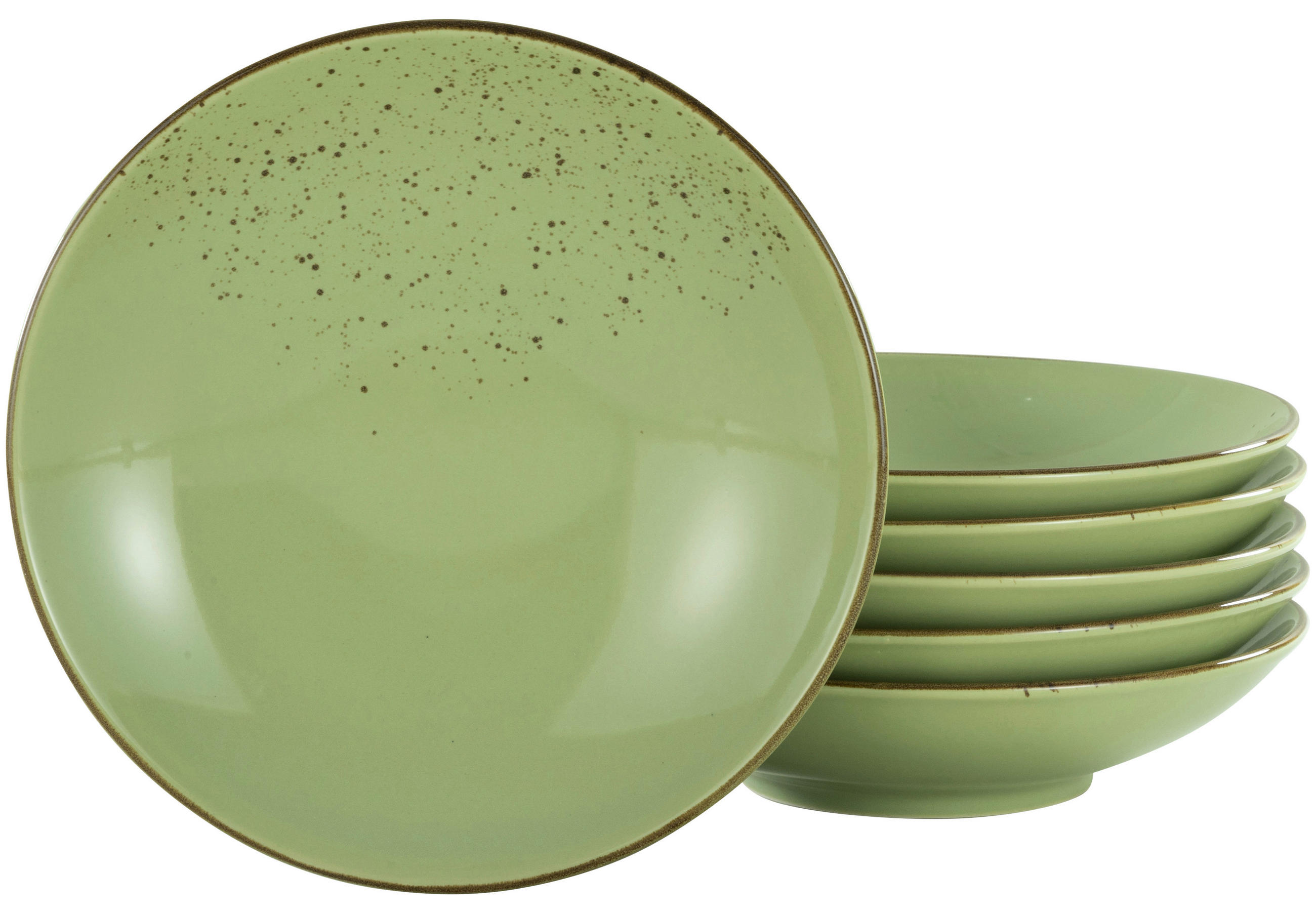 SET DJUPA TALLRIKAR 22 cm  - grön, Trend, keramik (22cm) - Creatable