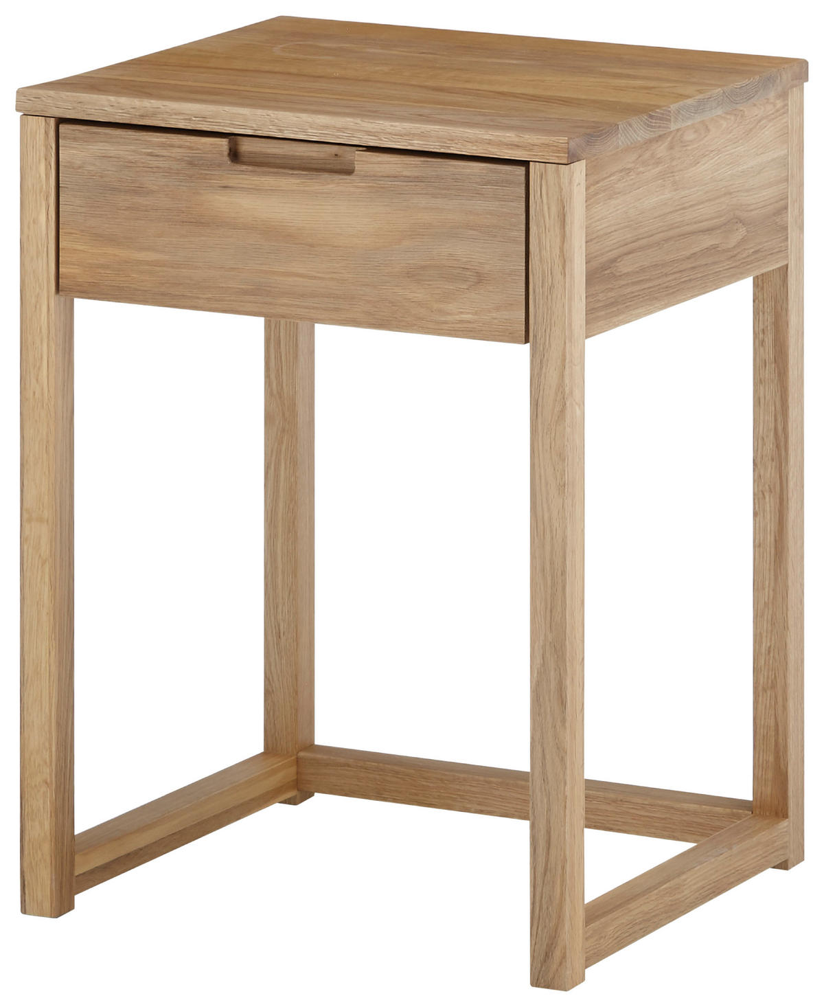 NACHTSCHRANK 45/60/40 cm Eiche massiv  - Eichefarben, Basics, Holz (45/60/40cm)