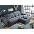 WOHNLANDSCHAFT in Textil Grau - Schwarz/Grau, MODERN, Kunststoff/Textil (298/202cm) - Hom`in WOHNLANDSCHAFT in Textil Grau - Schwarz/Grau, MODERN, Kunststoff/Textil (298/202cm) - Hom`in