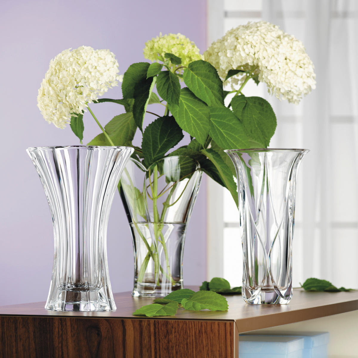 VAZA SAPHIR, 21 CM  steklo  - prozorno, Basics, steklo (21cm) - Nachtmann