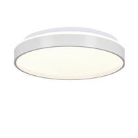 LED-TAKLAMPA Texas 29/29/6 cm  - vit, Klassisk, metall/plast (29/29/6cm)
