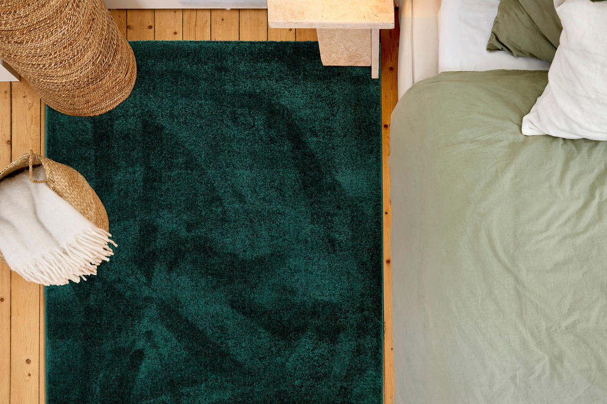 WEBTEPPICH 200/280 cm Sam Dunkelgrün rechteckig  - Dunkelgrün, Basics, Kunststoff (200/280cm) - Astra