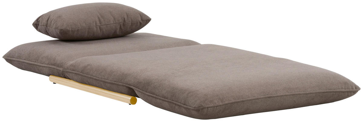 SESSEL in Samt Braun, Nussbaumfarben  - Nussbaumfarben/Braun, Design, Textil/Metall (93/97/80cm) - MID.YOU