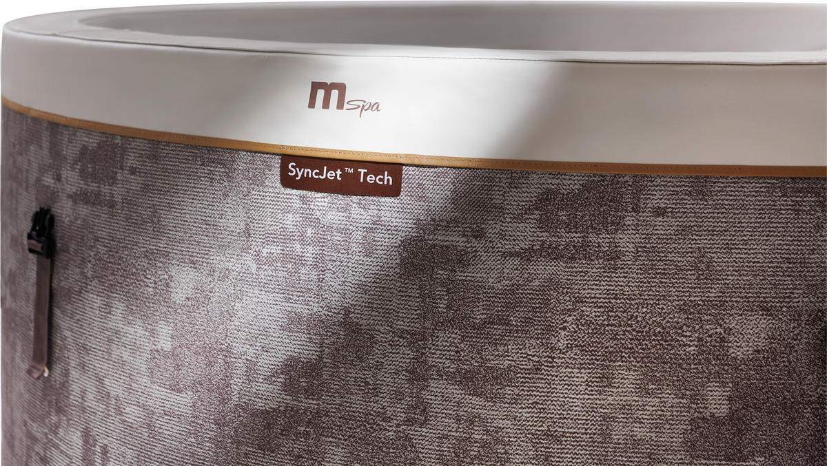 WHIRLPOOL MSPA COCOON 180/65 cm  - Hellbraun, KONVENTIONELL, Kunststoff (180/65cm)