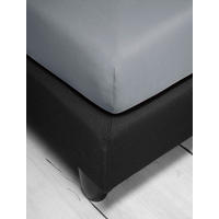 SPANNBETTTUCH Jersey  - Grau, KONVENTIONELL, Textil (140-160/200-220cm) - Irisette