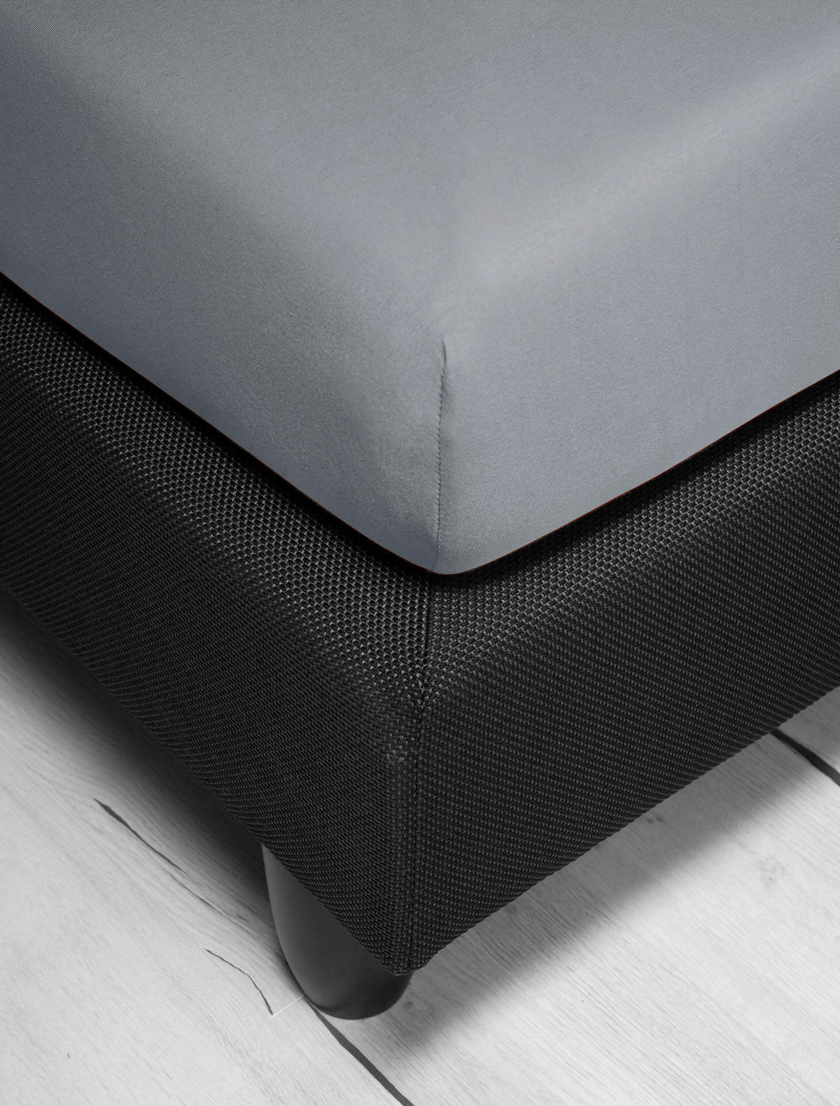 SPANNLEINTUCH 90-100/200-220 cm Jersey  - Grau, KONVENTIONELL, Textil (90-100/200-220cm) - Irisette