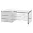 LOWBOARD 110/42/43 cm - Weiß, Design, Glas/Holzwerkstoff (110/42/43cm) - Xora LOWBOARD 110/42/43 cm - Weiß, Design, Glas/Holzwerkstoff (110/42/43cm) - Xora