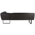 ECKBANK 178/237 cm  in Anthrazit  - Anthrazit/Schwarz, Design, Leder/Textil (178/237cm) - Novel