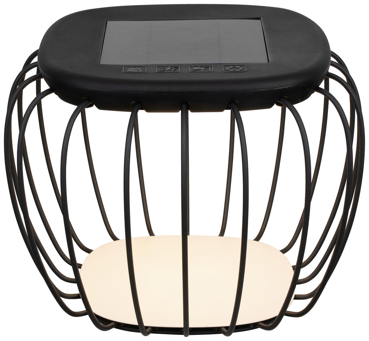 AUßENLEUCHTE 40/30 cm   - Schwarz, Trend, Kunststoff/Metall (40/30cm) - Novel