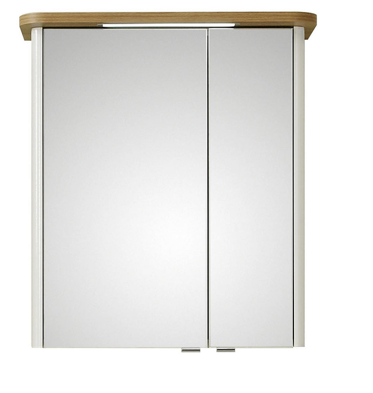 SPIEGELSCHRANK 65/72/20 cm  - Chromfarben/Weiß, KONVENTIONELL, Glas/Holzwerkstoff (65/72/20cm) - Xora