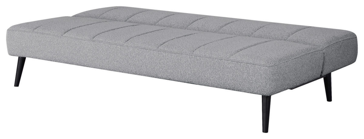 SCHLAFSOFA in Frottier Grau  - Schwarz/Grau, Design, Holz/Textil (192/82/90cm) - Livetastic