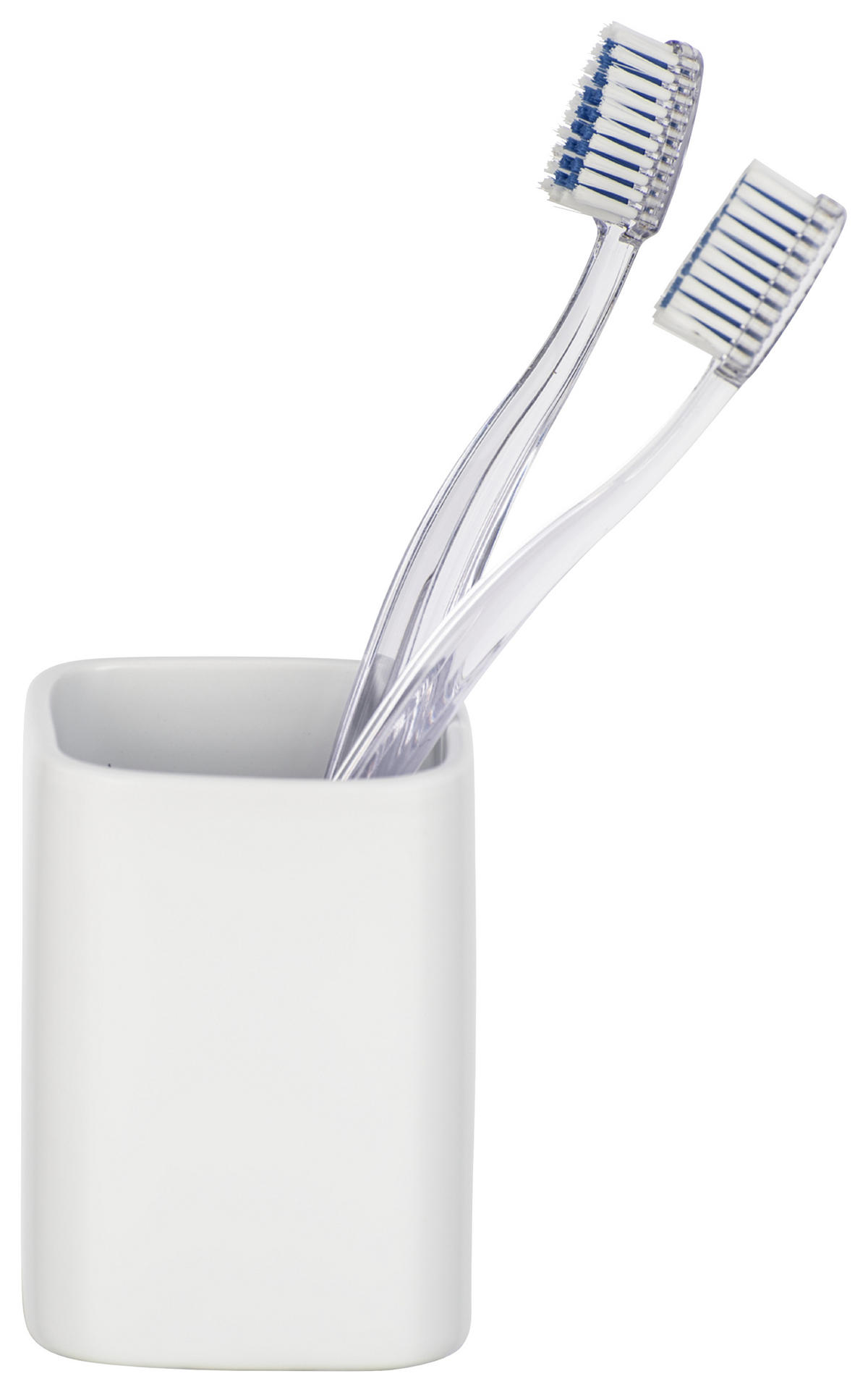 TANDBORSTGLAS keramik  - vit, Klassisk, keramik (6,5/9/6,5cm)