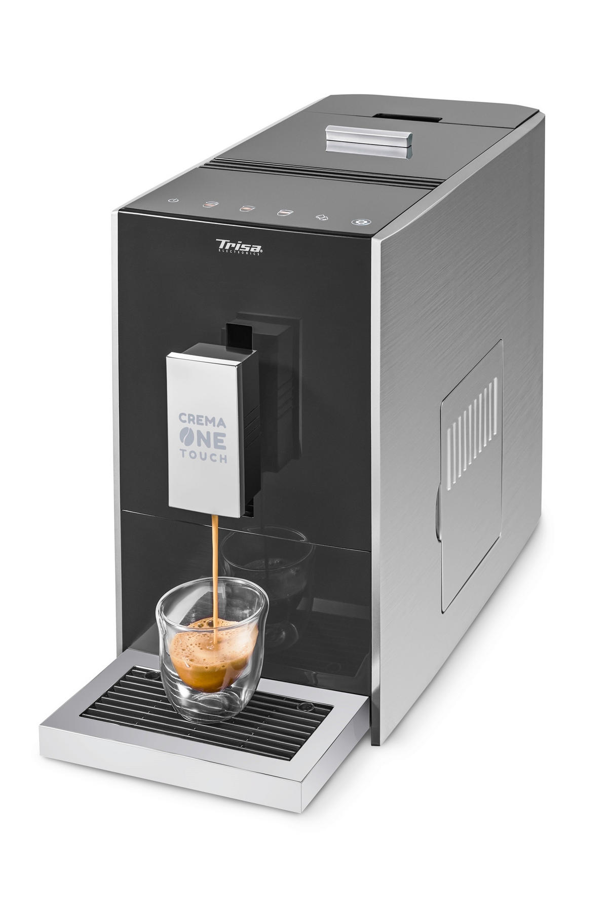 KAFFEEMASCHINE MIT MAHLWERK - Schwarz, Basics, Kunststoff (18,1/31,8/42,5cm) - Trisa Electronics