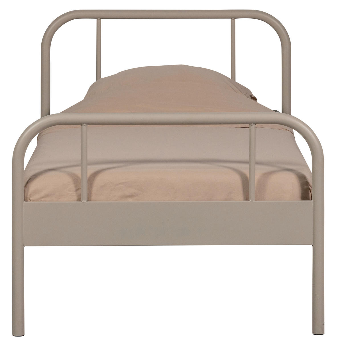 METALLBETT 90/200 cm  in Sandfarben  - Sandfarben, Basics, Metall (90/200cm) - MID.YOU