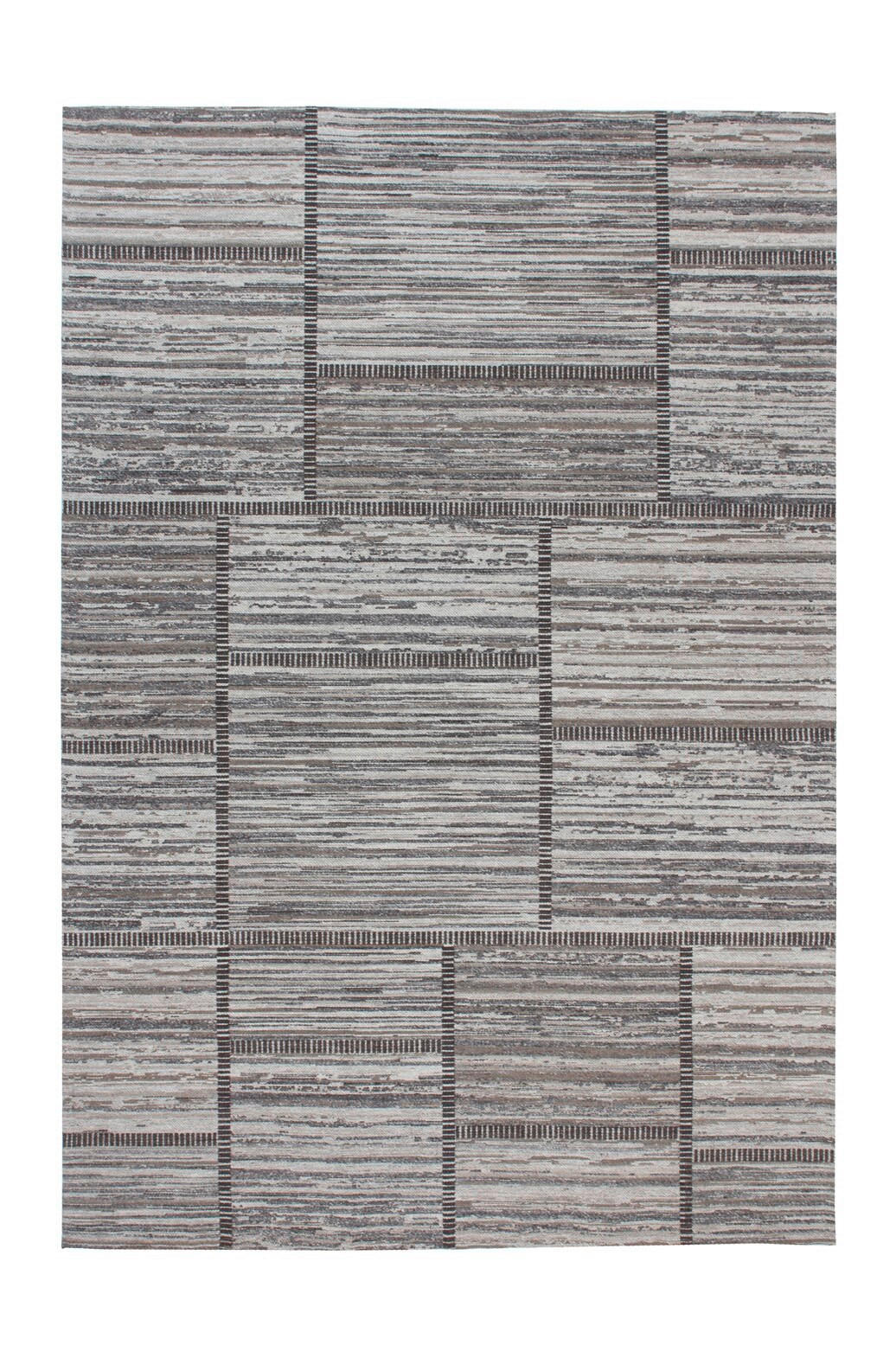 FLACHWEBETEPPICH 120/170 cm Phoenix 112 Natur / Grau Grau, Naturfarben  - Naturfarben/Grau, KONVENTIONELL, Textil (120/170cm)