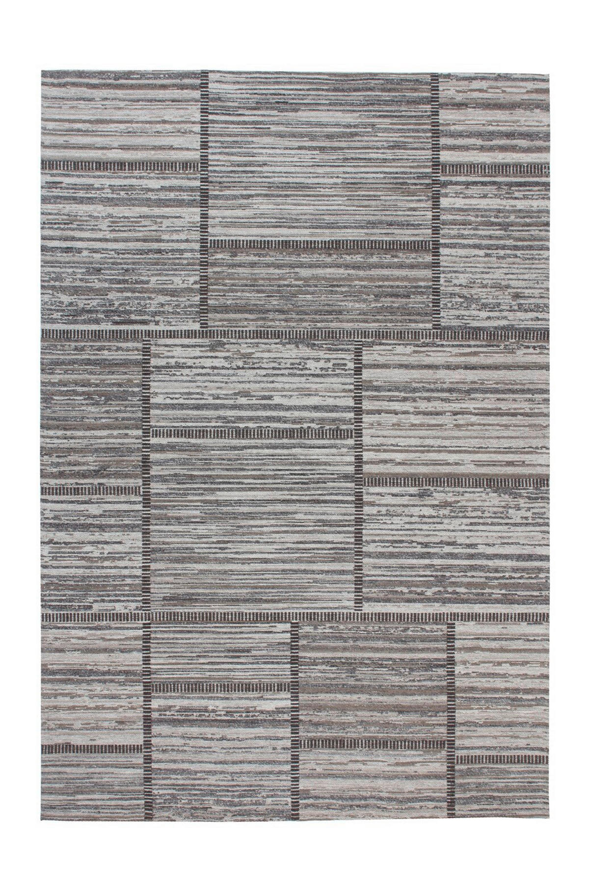 FLACHWEBETEPPICH 160/230 cm Phoenix 112 Natur / Grau  - Naturfarben/Grau, Konventionell, Textil (160/230cm)