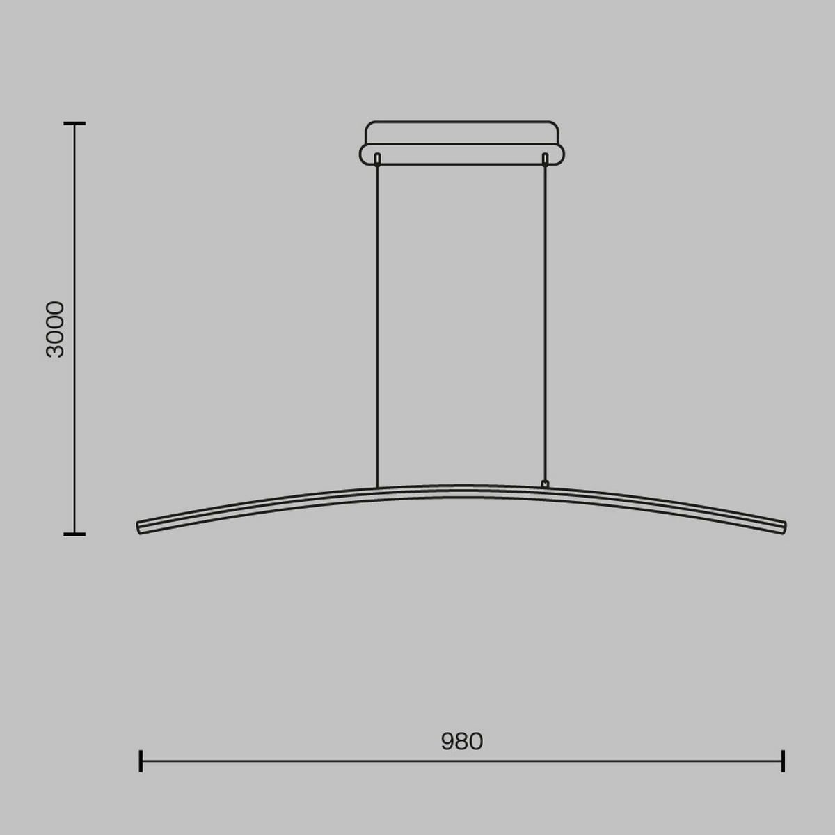 PENDELLEUCHTE 98/7/25,7 cm    - Messingfarben, Basics, Metall (98/7/25,7cm) - MAYTONI