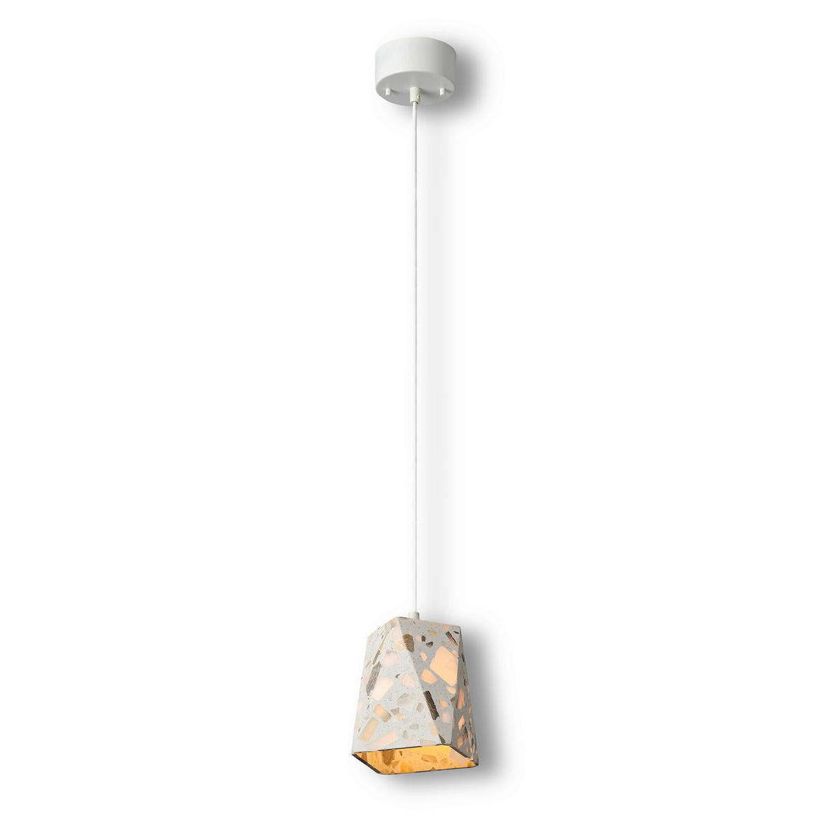 HÄNGELEUCHTE 15/15/150 cm  - Beige, Basics, Stein (15/15/150cm) - Osram