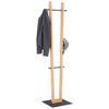 KLEIDERSTÄNDER Eichefarben, Schwarz 45/174,9/40 cm   - Eichefarben/Schwarz, Natur, Holz/Metall (45/174,9/40cm) - Linea Natura