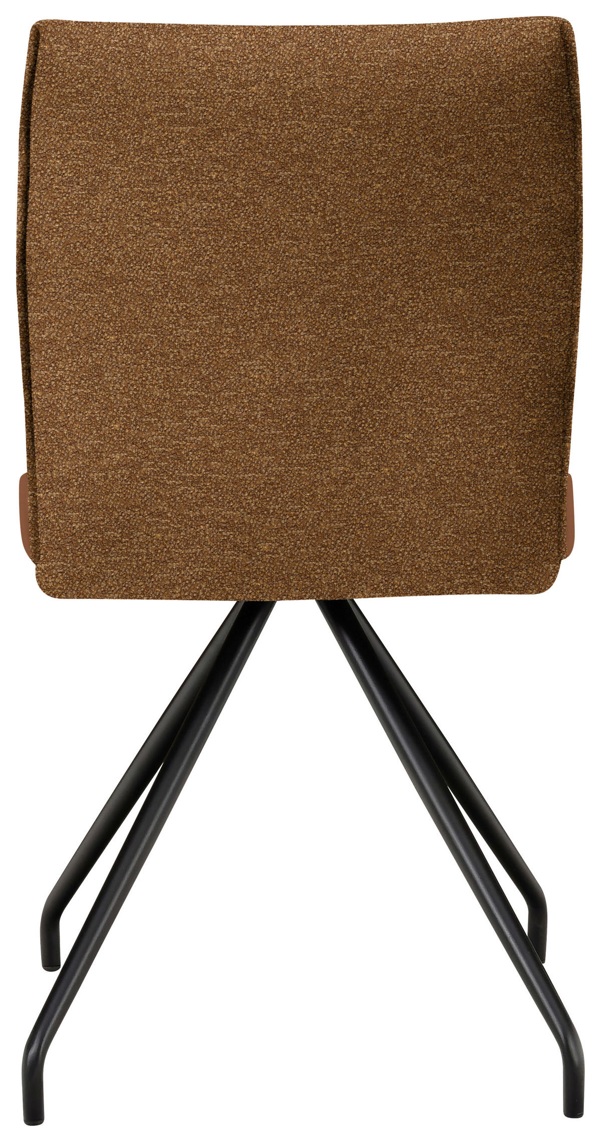 STUHL  in Stahl Webstoff, Mikrofaser Metall, Textil  - Rostfarben/Schwarz, Design, Textil/Metall (49/91/60cm) - Moderano