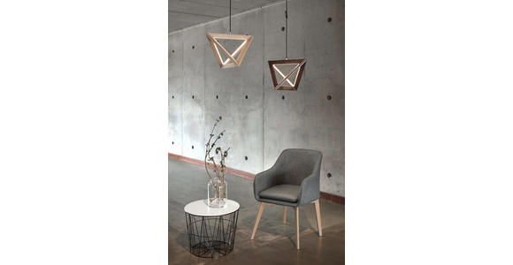 LED-HÄNGELEUCHTE 42/42/100 cm - Braun, Natur, Holz (42/42/100cm) - Dieter Knoll