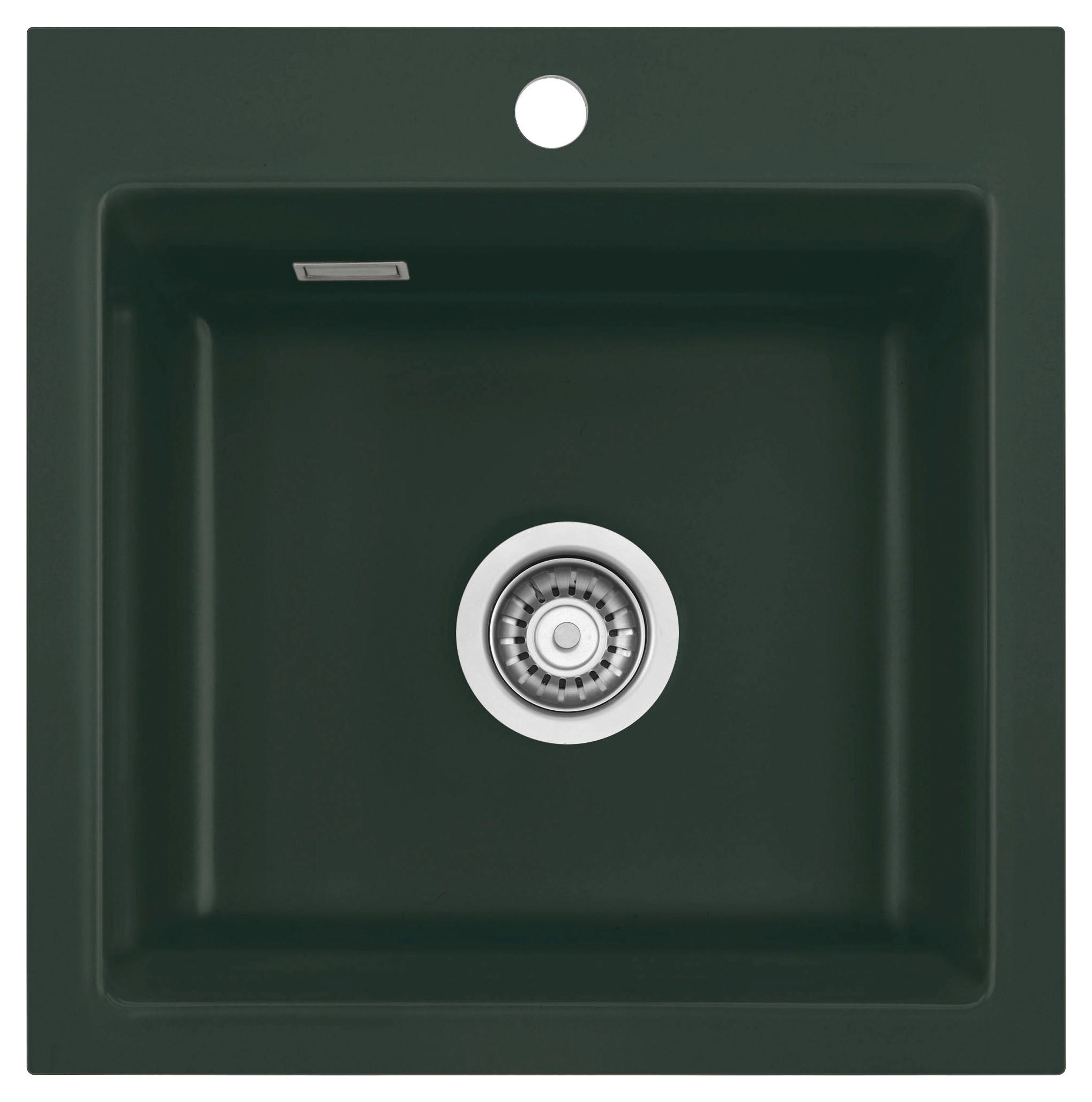 SPÜLE Kara 51 / 50030156  - Dunkelgrün, Basics, Keramik (51/20/51cm) - Systemceram