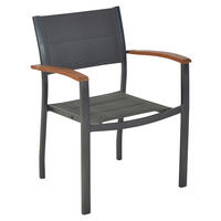 STAPELSESSEL in Holz, Metall Graphitfarben, Grau, Naturfarben  - Graphitfarben/Naturfarben, MODERN, Holz/Kunststoff (63/84/54,5cm) - Gardenson