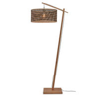 STEHLEUCHTE 75/50/176 cm    - Schwarz/Naturfarben, Trend (75/50/176cm) - Good & Mojo