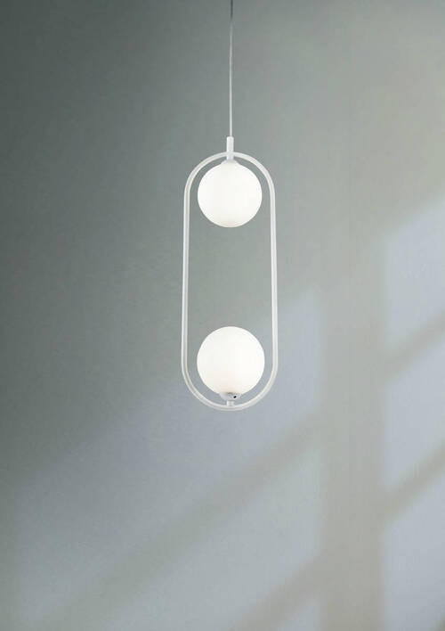PENDELLEUCHTE 17/12/48 cm - Weiss, Trend, Glas/Metall (17/12/48cm) - MAYTONI