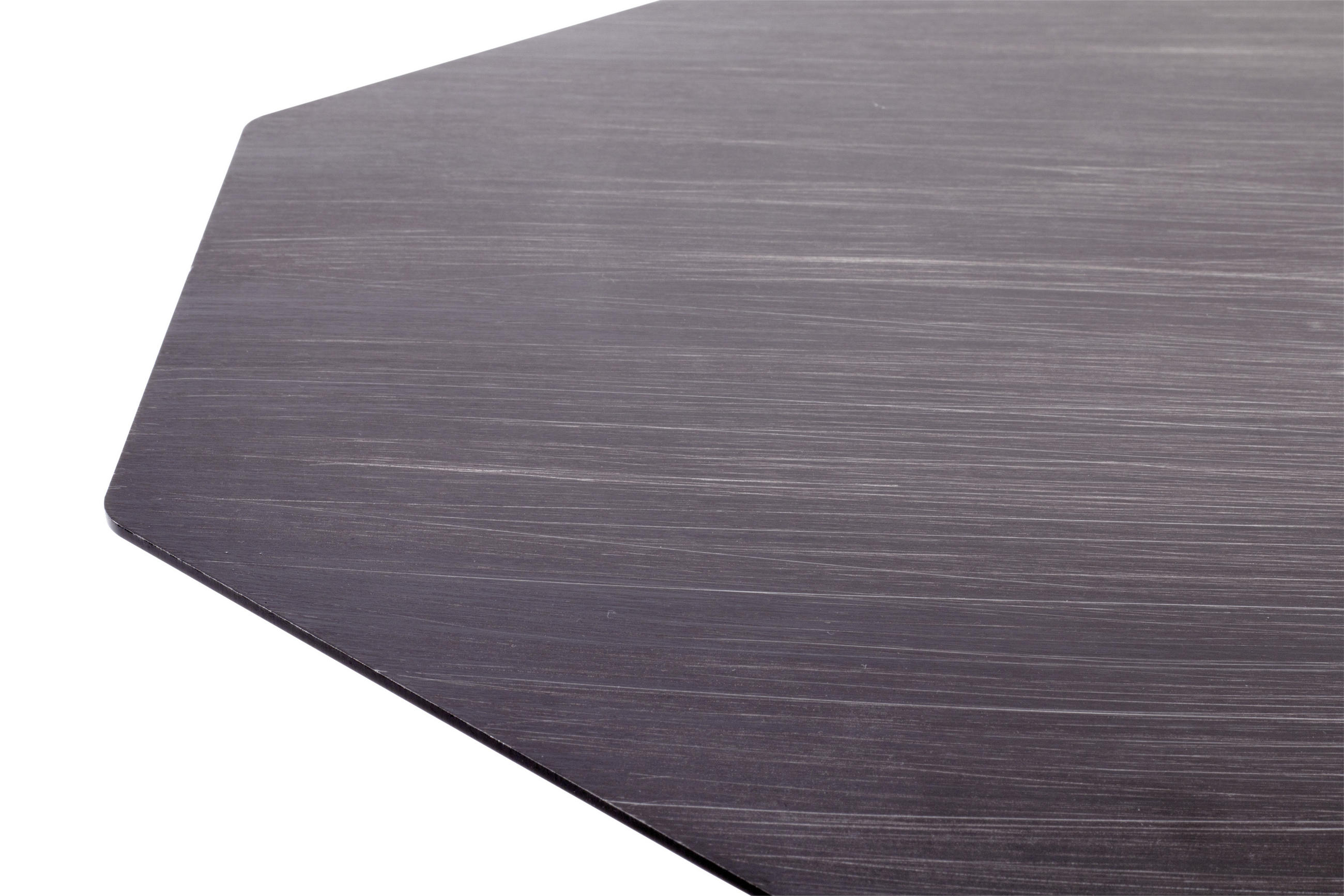 BEISTELLTISCH achteckig Schwarz  - Schwarz, KONVENTIONELL, Metall (45/45/47cm)