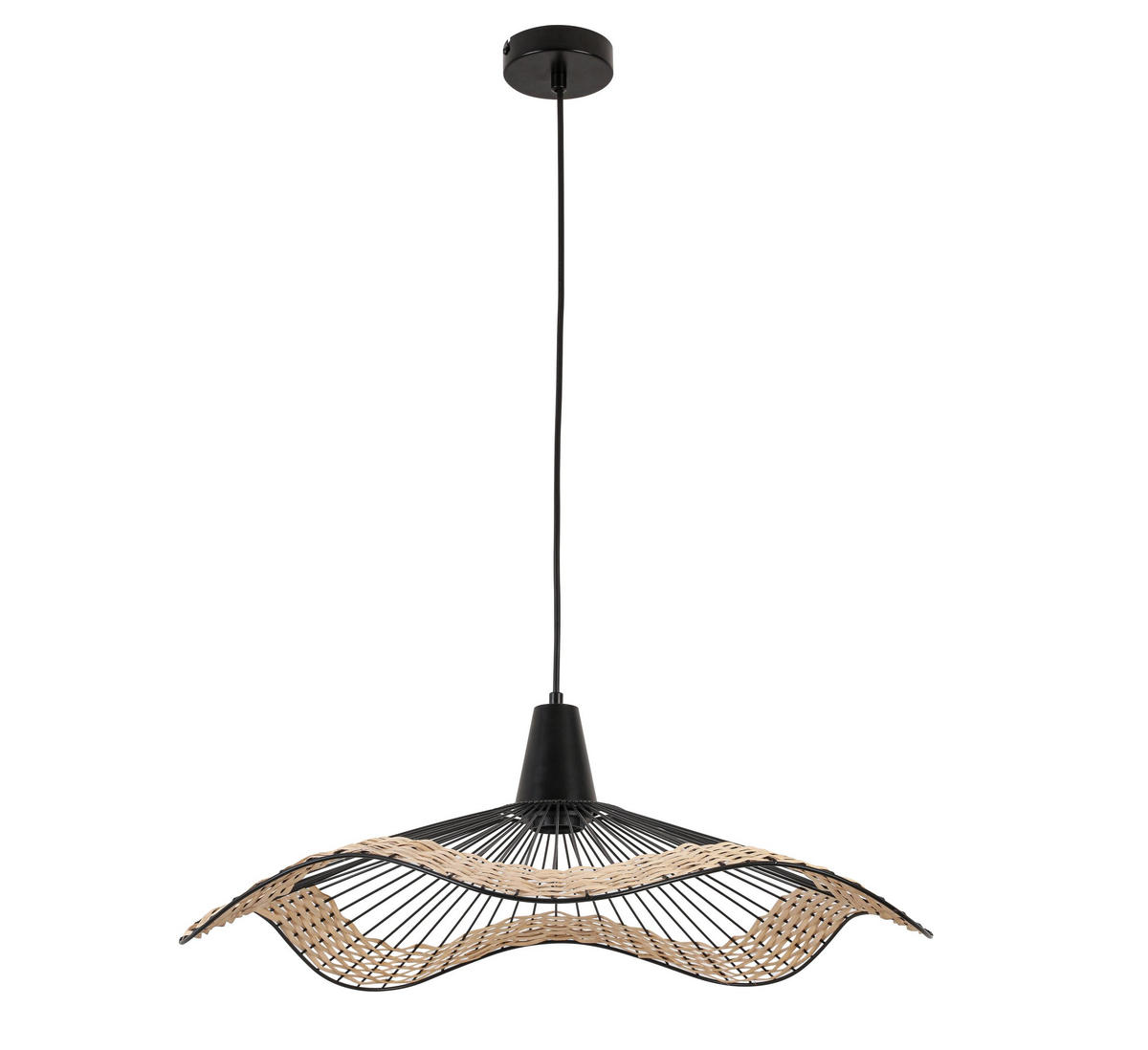 LUSTER    60/60/120 cm    - prirodna boja/crna, Osnovno, drvo/metal (60/60/120cm) - Marama