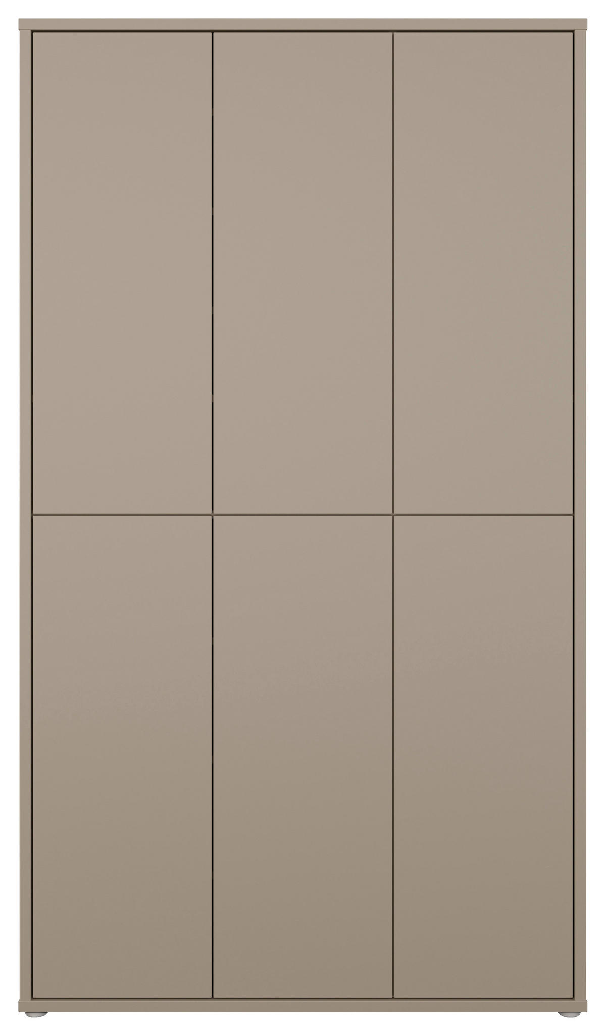SCHUHSCHRANK  in 109,2/191,9/34,9 cm  - Taupe/Grau, MODERN, Holzwerkstoff/Kunststoff (109,2/191,9/34,9cm) - Modern Living