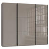 SCHWEBETÜRENSCHRANK in Sahara  - Schwarz/Sahara, Konventionell, Glas/Holzwerkstoff (250/216/65cm) - Stylife