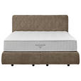 BOXSPRINGBETT 180/200 cm  in Braun  - Schwarz/Braun, Design, Kunststoff/Textil (180/200cm) - Johann Jakob