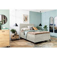 BOXSPRINGBETT 140/200 cm  in Beige  - Beige/Schwarz, Design, Textil/Metall (140/200cm) - Esposa