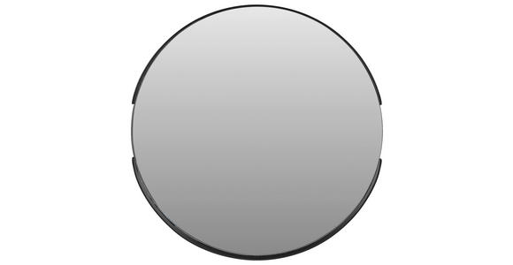 WANDSPIEGEL Nickelfarben  - Schwarz/Nickelfarben, Trend, Glas/Metall (30/30/3,5cm) - Carryhome