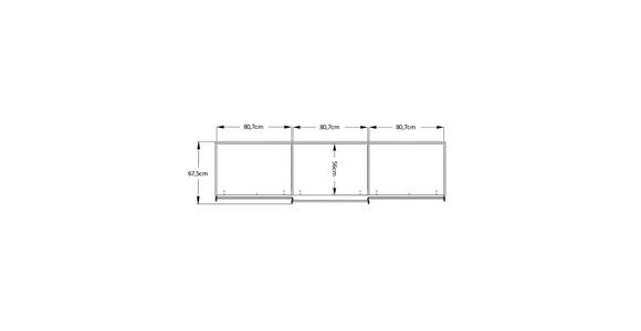SCHWEBETÜRENSCHRANK 249/222/68 cm 3-türig Weiß, Dunkelgrau - Dunkelgrau/Schwarz, MODERN, Holzwerkstoff/Metall (249/222/68cm) - Moderano