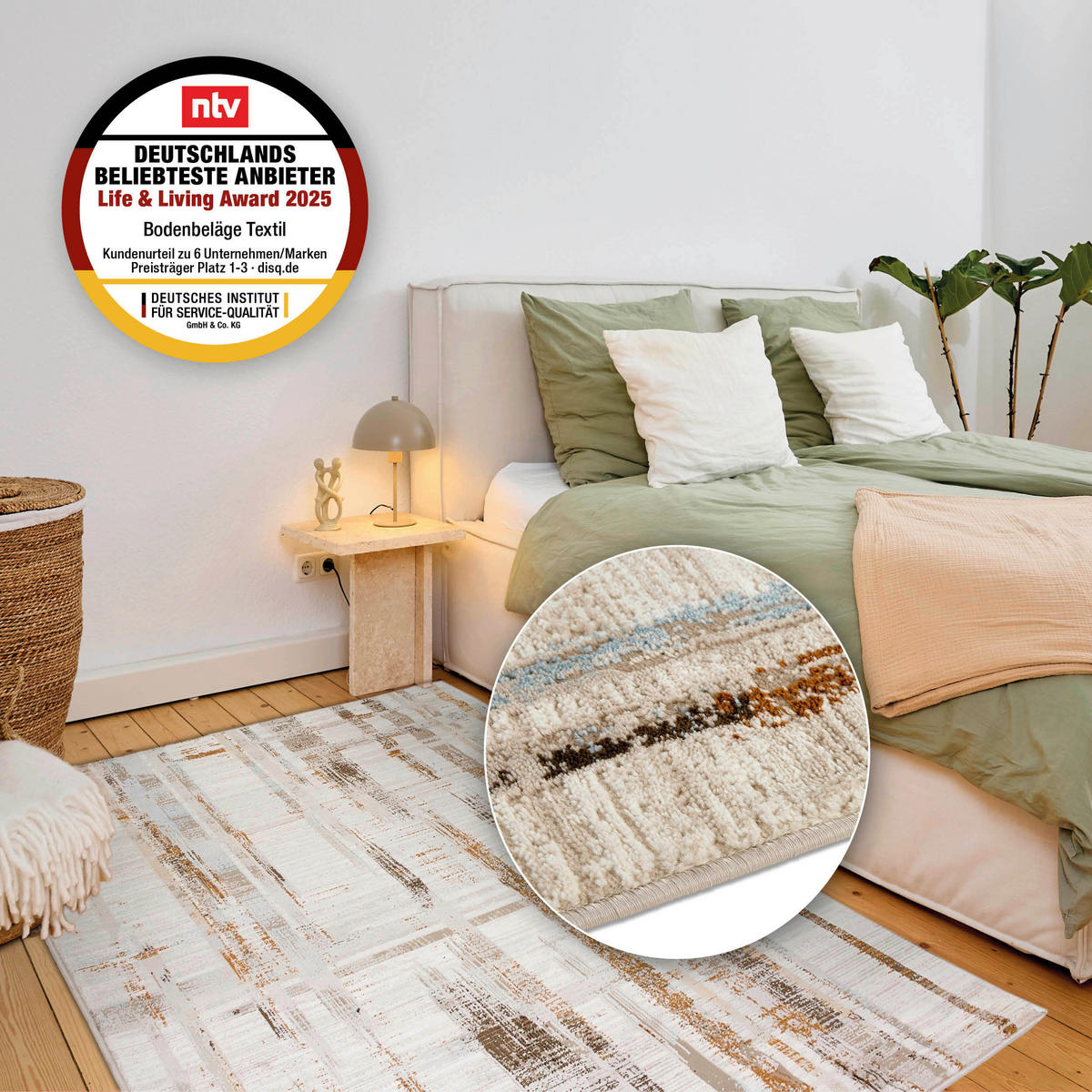 WEBTEPPICH 160/230 cm Jules Greige rechteckig  - Greige, Basics, Kunststoff/Textil (160/230cm) - Astra