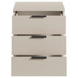 NACHTSCHRANK 45/51/40 cm  - Kaschmir/Schwarz, Basics, Holzwerkstoff/Kunststoff (45/51/40cm) - Carryhome