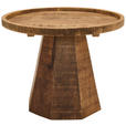 BEISTELLTISCH 60/60/50 cm Mangoholz massiv Naturfarben rund  - Naturfarben, Design, Holz (60/60/50cm) - Carryhome