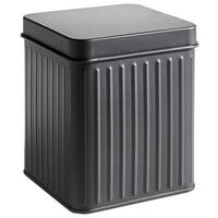 KUTIJA ZA ČUVANJE HRANE  0.001 l    - crna, Osnovno, metal (12/13,6/12cm) - Homeware Profession.