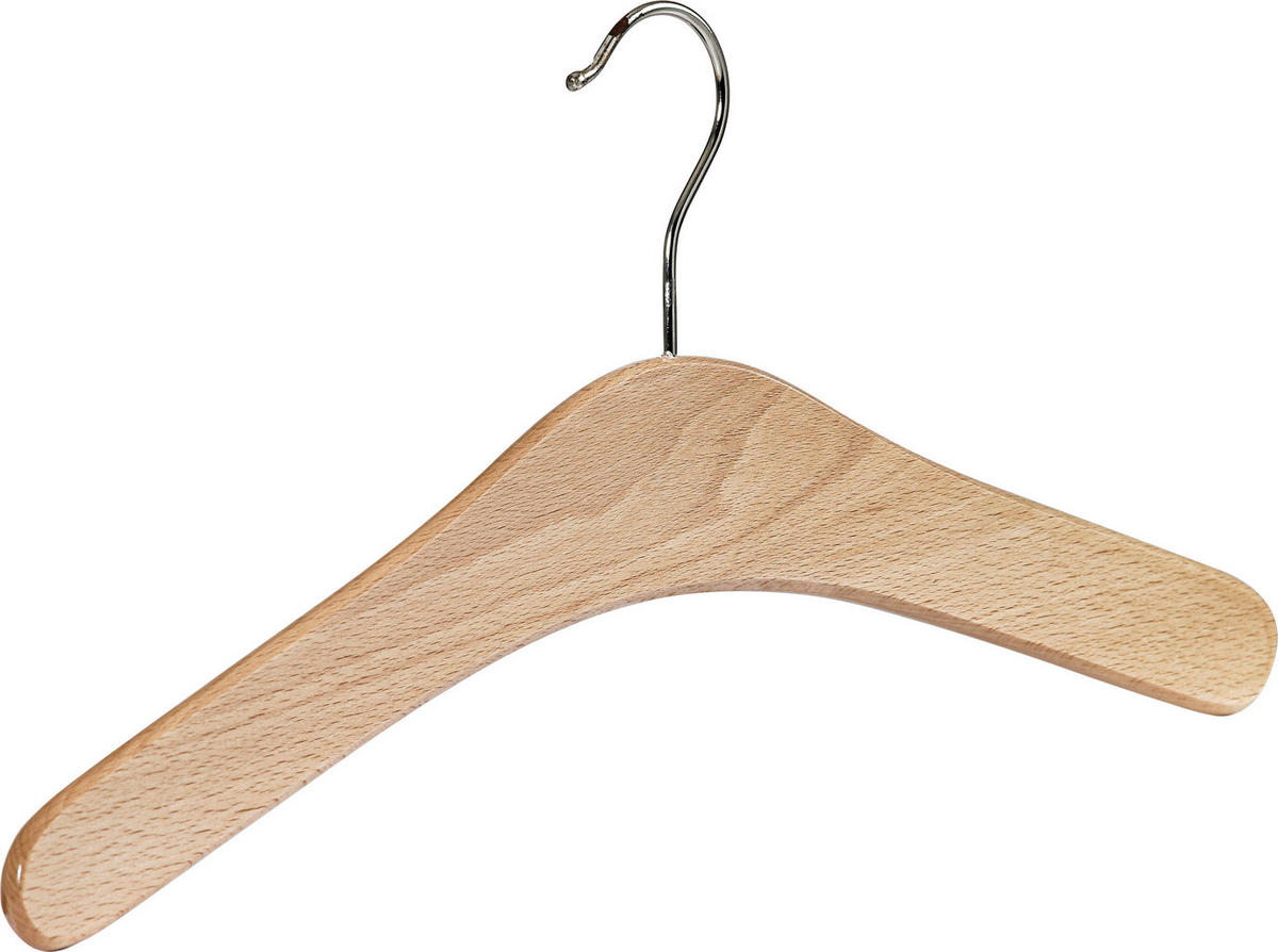 KLEIDERBÜGELSET 3-TEILIG 42 cm Holz  - Buchefarben, KONVENTIONELL, Holz (42cm)