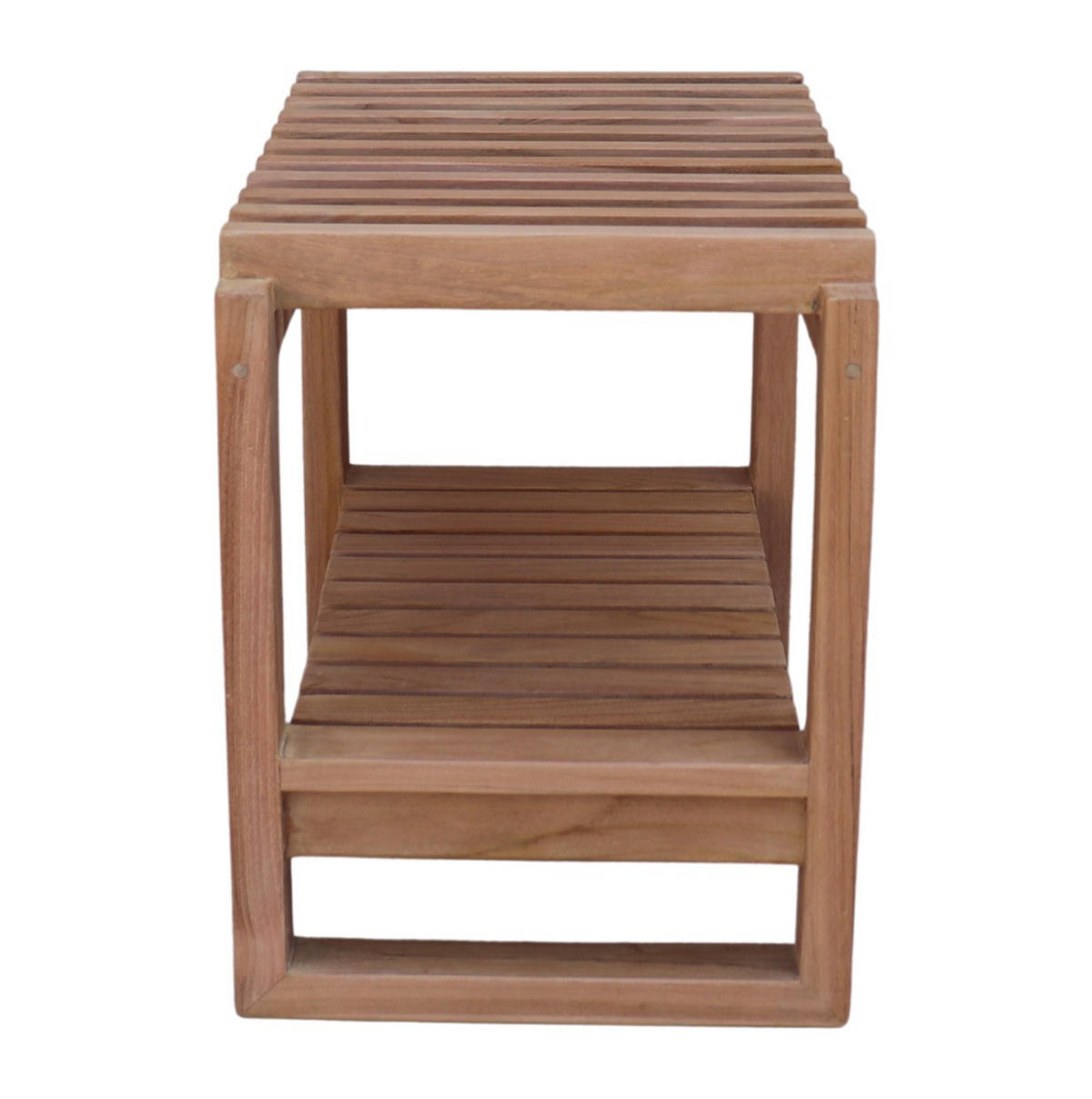 HOCKER Teakholz Naturfarben  - Naturfarben, Design, Holz (80/35/46cm) - Livetastic